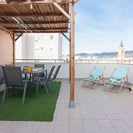 Center Flat Terrace & Parking * Malaga