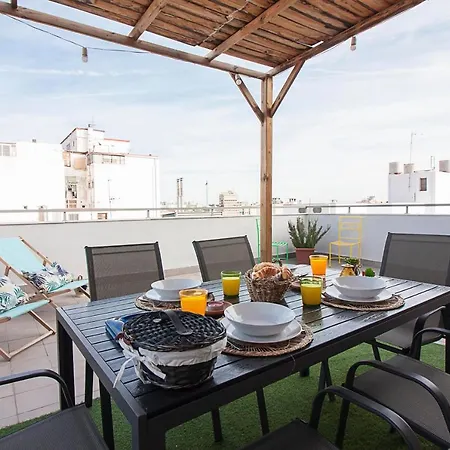 Apartment Center Flat Terrace & Parking Malaga